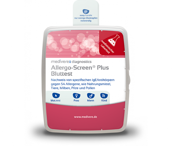 Medivere AllergoScreen Lebensmittel Allergietest 54 Allergene